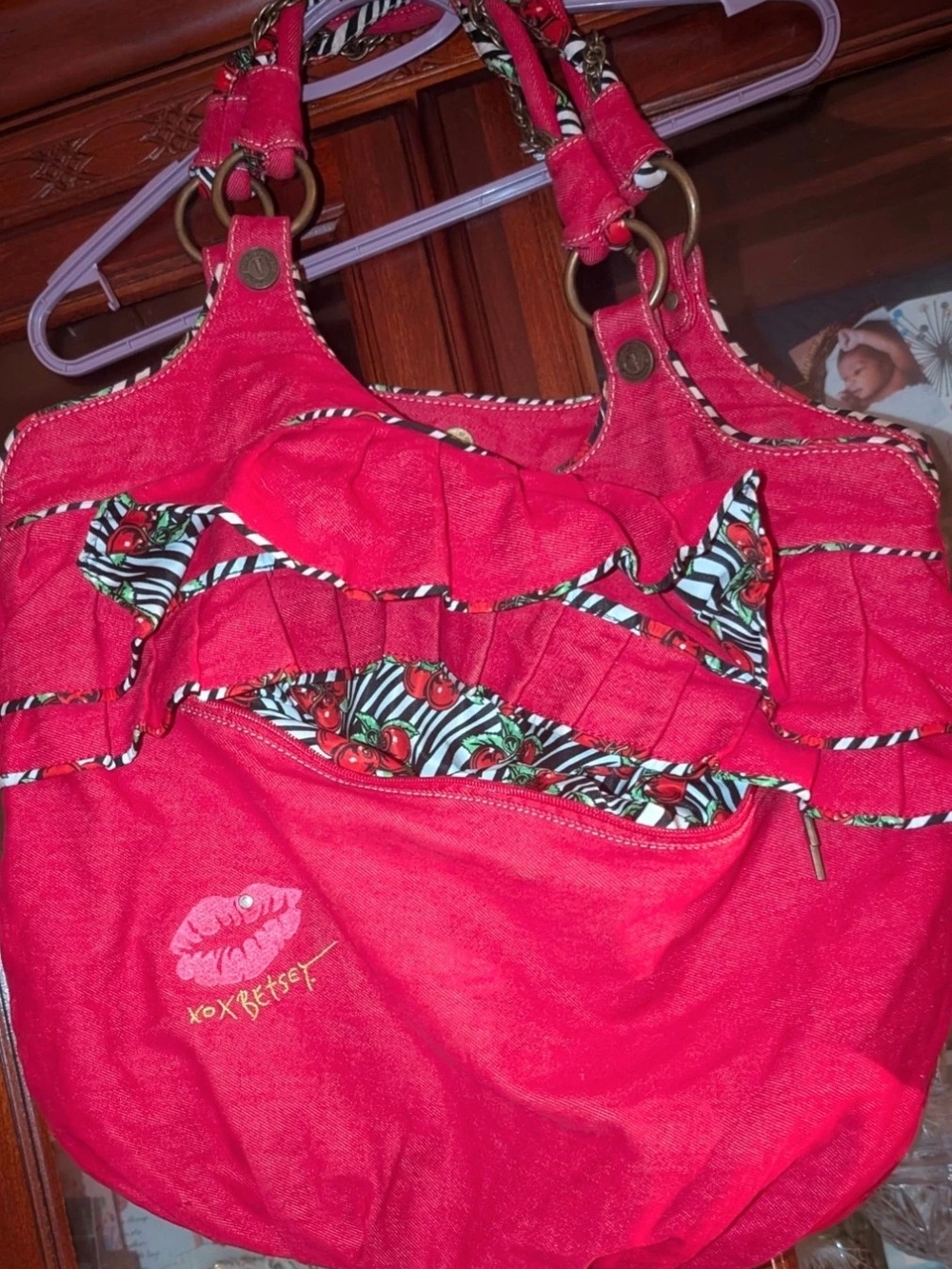 REVERSIBLE Betsey Johnson Cherry Tote